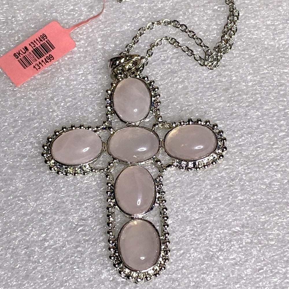 Pink Cross Pendant